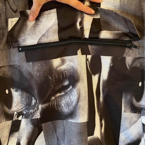 Black and Gray Graphic Hoodie - Picture 2 of 5